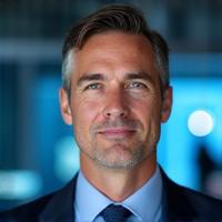 Portrait of David Miller, Lead Data Scientist at Rhythm Bloom.