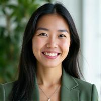 Portrait of Sarah Chen, Head of Content at Rhythm Bloom.