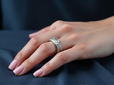 Aura Smart Ring on a hand