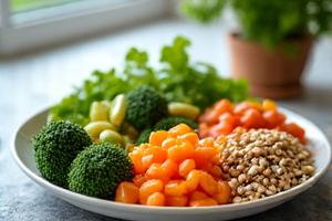 Image of fresh, vibrant health foods, signifying functional nutrition for cellular health.