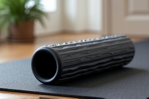 Therabody Wave Roller on a yoga mat